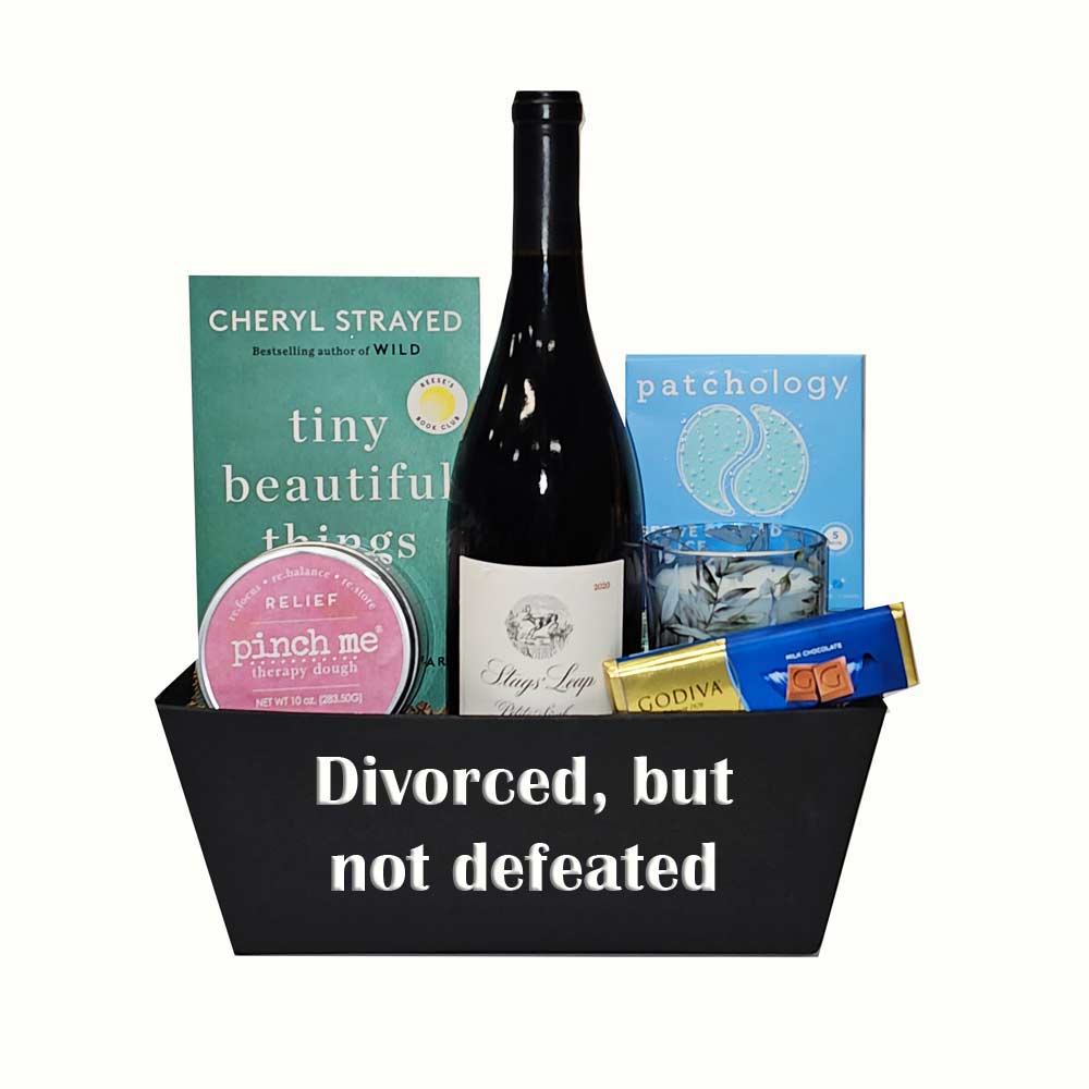 Divorce Wine Gift Basket 